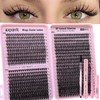 Wispy Lash Clusters Kit 800pcs Lash Extension Kit DIY Eyelash