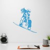 Vinyl Wall Decal Snowboarder Girl Snowboard Extreme Sport Stickers Large