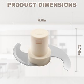 QQZ Replacement Stainless Steel Chopping Blade DLC-001TXB-CSR for Cuisinart 14 Cup DFP-14BCNY DFP-14BCNR DFP-14N etc Food Processor, also DLC-001TXA DLC-7 Steel Blade