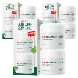 Dr. G Red Blemish Cica Soothing Cream Duo Special Set, 50ml, 6 pcs / 닥터지 레드 블레미쉬 시카 수딩 크림 듀오 기획세트, 50ml, 6개