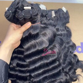 Wholesale Hair Bundles Wavy Raw Vendor Vietnamese Burmese Kinky Curly Cambodian Bone Straight Hair Extensions Human Haircolor: 1pcs bundle Burmese curly, Stretched Length: 24"