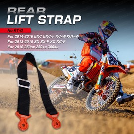Rear Adjustable Strap for Dirt Bike Motocross Enduro Supercross EXC EXC-F XCW XCF-W 2013-2016 / SX SX-F XC XC-F 2013-2015, Orange
