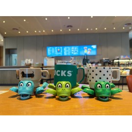 JOD® Turtle Cup Holder,Turtle Coaster with Funny Expression, 3 PCs Cup Holder with Liftable Limbs & Expressive Face for Turtles,Tortoise Lover Gag Gifts Home Decor(3pc-Light Green Green Blue)