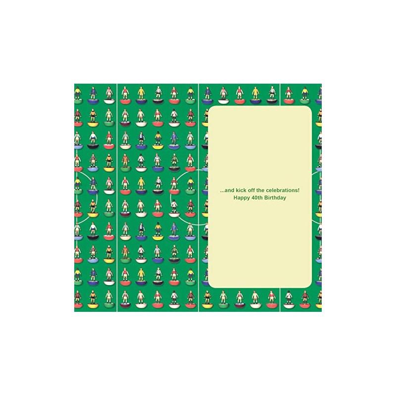 Subbuteo 40th Birthday Card