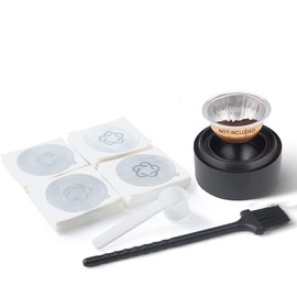 Reusable Coffee Capsule Dics/Lid & Vertuo-Series Pod Load Tool Kit & Original Vertuo Pod Empty Case Compatible with VERTUOLINE & VERTUO pods/FOUR Options according to picutres (Tool-B-100Foils)