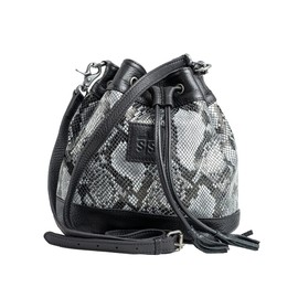 STS Ranchwear Women's Casual Everyday Multifunctional Santana Collection Bucket Bag with Adjustable Strap, Gray