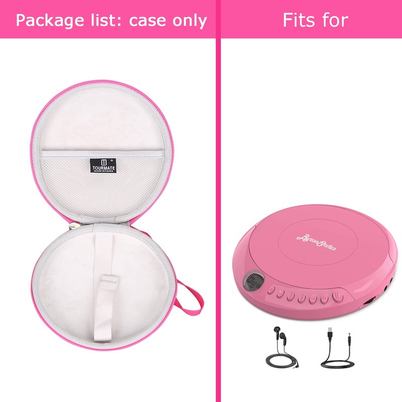 Tourmate CD Player Case Compatible for ByronStatics PCD220B / GPX