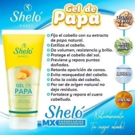 3 Pzs Gel De Papa Shelo Nabel 250ml Extra Fijacion Repara                                                                                             