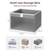 StorageWorks Closet Storage Bins, Large Storage Baskets with Clear Window