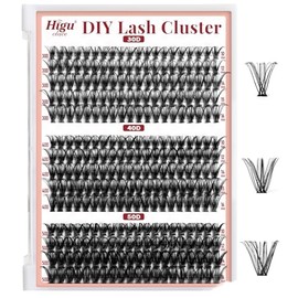 DIY Wimpern Extensions 320Pcs Cluster Lashes 3040D Individuelle Lash Cluster Lash Extension Einzelne Wimpern Cluster Wimpern zu Hause