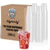 Lilymicky [1000 Pack] 7 oz Clear Plastic Cups, Disposable Drinking