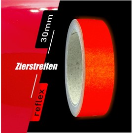 siviwonder Decorative Strips Red Reflective Reflective Sticker 30 mm Length 10 m Car Reflective Tape Red