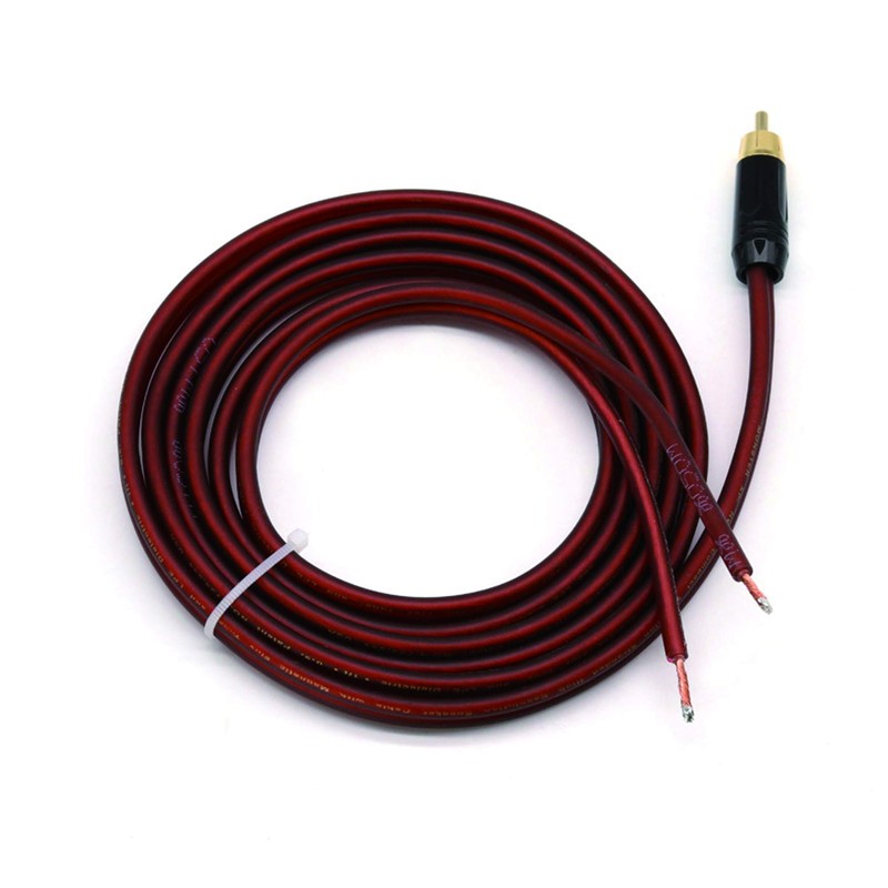 MEIRIYFA Speaker Cable to RCA Plug, Bare Wire Speaker Wire