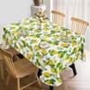 Arquiel Lemon Yellow Rectangular Tablecloth Wipe Clean PVC Waterproof Oilproof