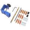 Aluminum Alloy Pocket Hole Jig Tool Kit Adjustable Hole Pitch