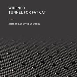 Plush Cat Tunnels Beds for Indoor Cats, 2-in-1 Cat Tunnel Haven for Endless Fun and Comfort Easy to Store, Removable and Washable 80 * 25cm (Gray)