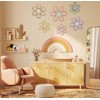 JAVEOLA 6Pcs Boho 3 Size Wall Decor Nursery Daisy Wall