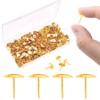 VAPKER 600 Count Thumb tacks Gold Push Pins 10mm/0.39inch Flat
