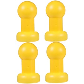 Kisangel 4pcs Trampoline Pole Caps Plastic Top Covers for Boys and Girls Trampolines Easy to Install Safety Enclosure Caps Compatible Brands Reliable Replacement Parts