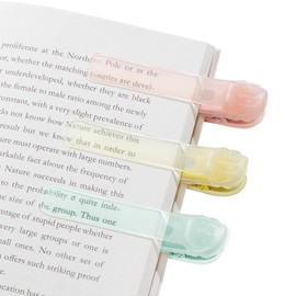 Automatic Bookmark, Book Marks for Reading, Unique Visualized Book Markers for Women, Cute Bookmarks Clip Designs, Stay in Place and Follow as You Read, Reading Accessories Gifts for Book Lover