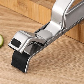 Zerodeko Bowl Dishes Gripper Stainless Steel Bowls Clips Anti-scalding Plate Lifter Hot Pot Pan Clamp Plate Retriever Tongs Holder for Moving Hot Plates Kitchen Gadgets