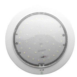 Riloer 12V 9W Car LED Interior Roof Light, Warm Lighting Ultra Thin Spot Light Round Reading Lamp, Universal for Vans Trailers Caravans Lorries Car Boots