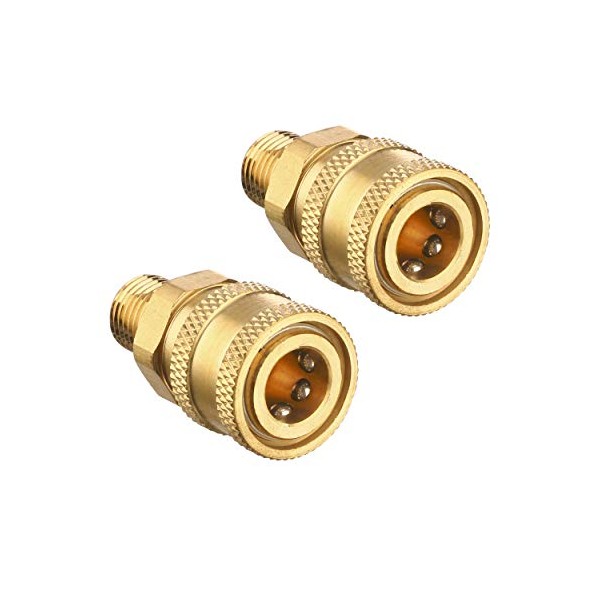 Tool Daily Pressure Washer Coupler, Quick Connect Plug, 1/4 Inch Female NPT Fitting, 5000 PSI, 2-Pack