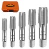 5-Piece NPT Pipe Tap Set, Precision Carbon Steel NPT Tap