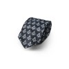 Square & Compass Masonic Neck Tie - [Black & Silver]