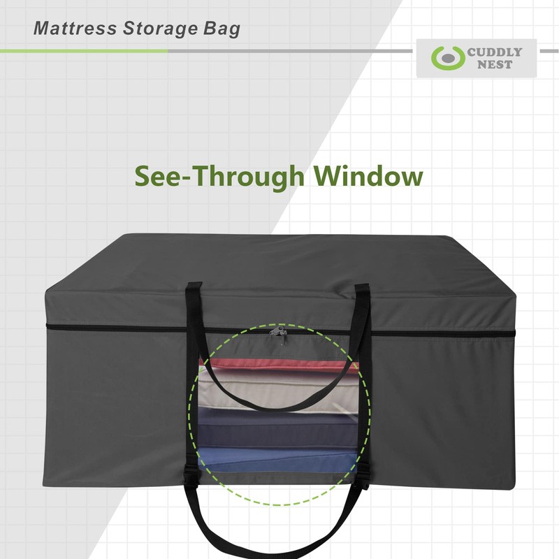 Cuddly Nest Folding Mattress Storage Bag - Heavy Duty Carry