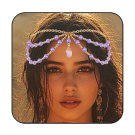 Generse Boho Head Pearl Gold Head Bow Women Girls Hair Accessories