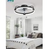 LEDIARY Ceiling Fans with Lights and Remote, 20'' Low Profile