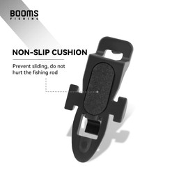 Booms Fishing 20 Sets Hook Keeper for Fishing Rod, HK1S Fishing Bait Holder with 2 Sizes Rubber Rings