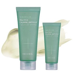 Kit especial de limpiador calmante con árbol de té MEDIHEAL (6,76 fl oz + 1,69 fl oz) Sinergia hidratante y calmante con árbol de té y ectoína