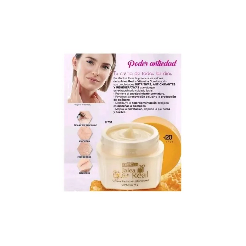 Crema Facial Cuello Antiedad Vitamina C Manchas Jalea Real