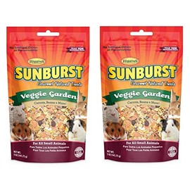 Higgins Sunburst Veggie Garden, 5 Ounces, Gourmet Natural Treats for All Small Animals (2 Pack - 5 Ounces)