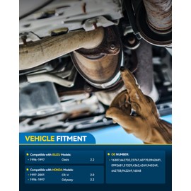 PHILTOP Direct-Fit Catalytic Converter Kit W/Gasket Compatible with Honda 1997 1998 1999 2000 2001 CR-V Replace# 16387, 642732, 40770 (EPA Compliant)