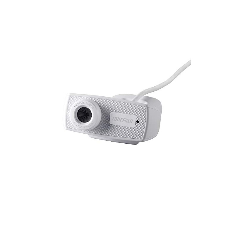 BUFFALO BSWHD06MWH 1.2 Megapixel Webcam with Built-in Microphone, HD 720p