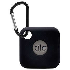 Aotao Silicone Case for Tile Pro (2018), Soft and Flexible, Scratch/Shock Resistant Silicone Cover with Carabiner for Tile Pro Tracker (Black)