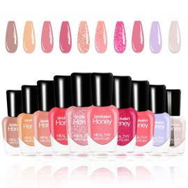 Urchabri Nail Polish,Pink Nail Polish Nail Polish Set Quick Dry Nail Polish 0.17oz Non Toxic Nail Polish Manicure Set Kids Nail Polish Set For Girls