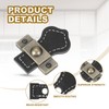 PATIKIL 2" Leather Drawer Pulls with Iron Sheet, 2 Pcs