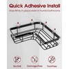 Sakugi Corner Shower Caddy, Large, 2-Pack, Soap Holder & Hooks,