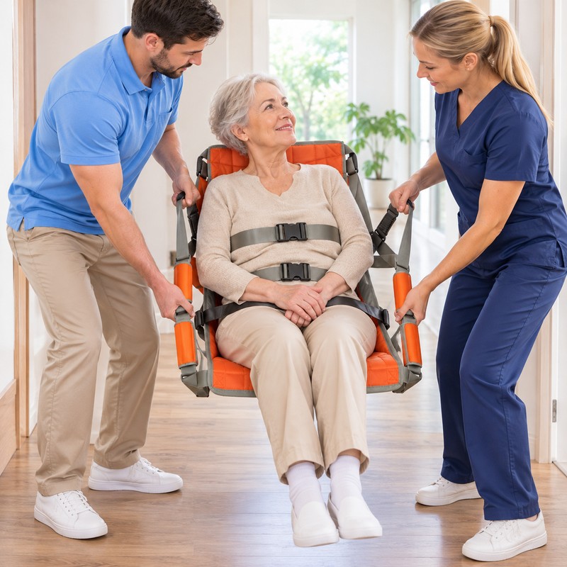 Patient Transfer Chair for Assisted Mobility – Foldable Carrying Seat