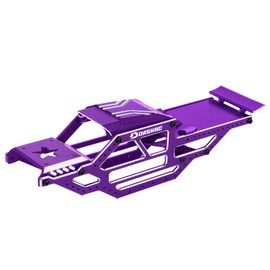 DashRC SCX24 Warthog LCG Chassis Frame Kit, Aluminum Body Shell Rocks Cage Buggy Chassis for 1/24 RC Rock Crawler SCX24 Gladiator Bronco, C10, JLU Models Upgrades Part