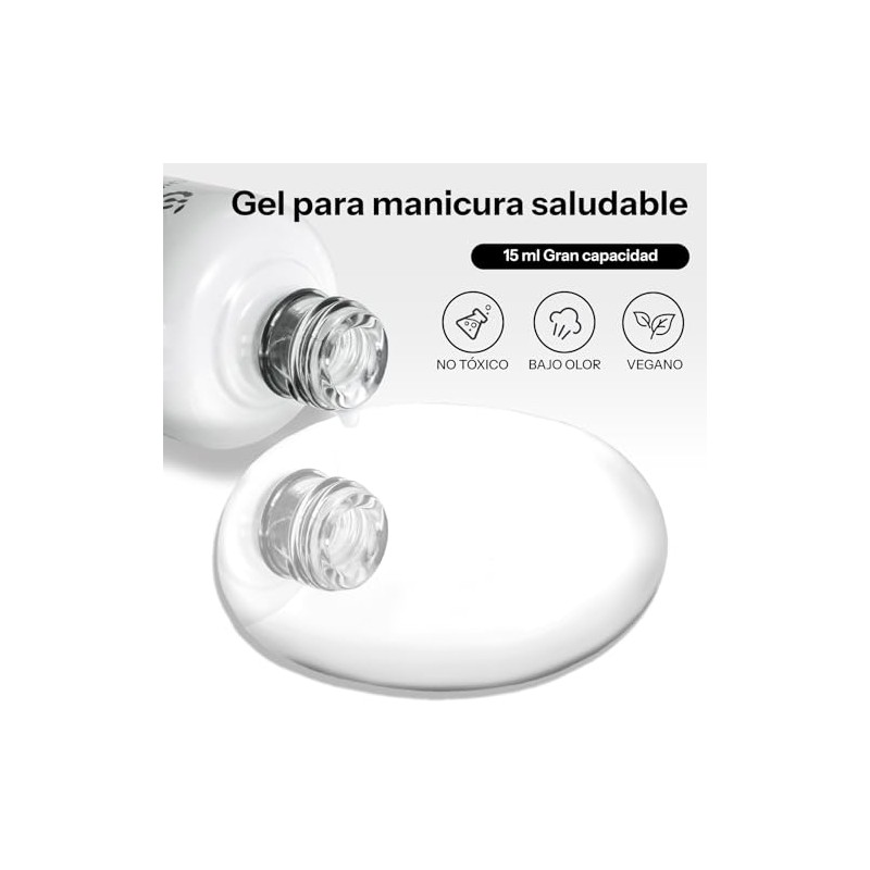 CHERIMOYA Matte Top Coat 15ml,No Wipe Gel Top Coat Para
