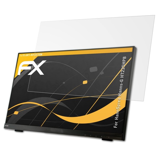 atFoliX Tempered Glass Screen Protector Compatible with HannSpree Hanns-G HT225HPB