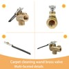 1/4" Carpet Cleaning Wand Angle Valve，Brass Angled Flow Control Valve