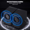 USB Computer Speakers, Mini Desktop USB Powered Subwoofer Speakers for