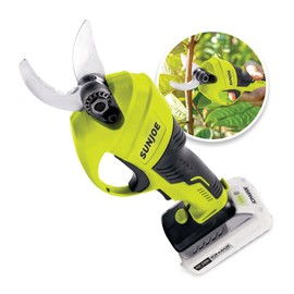 Sun Joe 24V-PRN1-LTE 24-Volt Cordless Handheld Pruner,80-Watts, w/ 2.0-Ah Battery + Charger