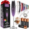 Zulay Powerful Milk Frother (4 Duracell Batteries Included) - Handheld
